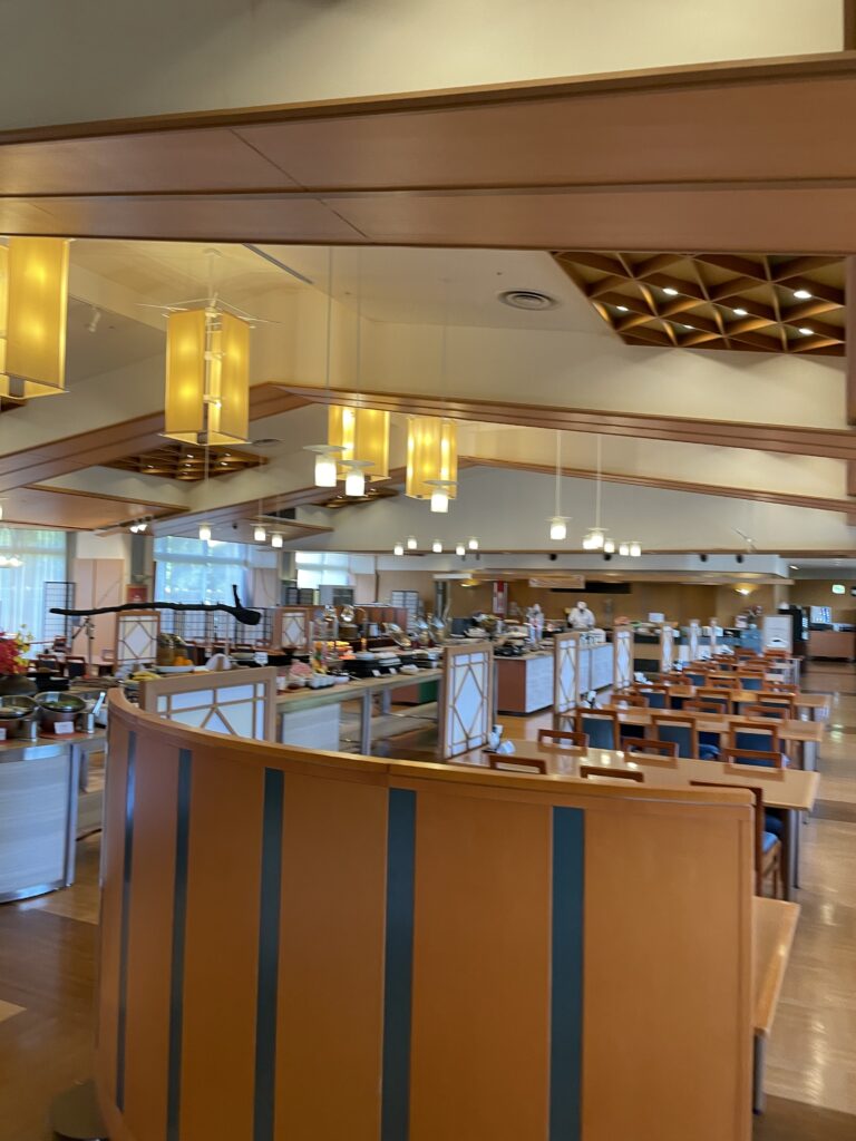 四季の宿みのやの朝食会場